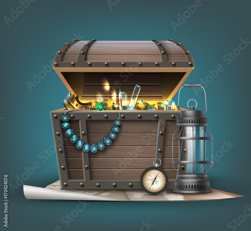 Vector treasure chest
