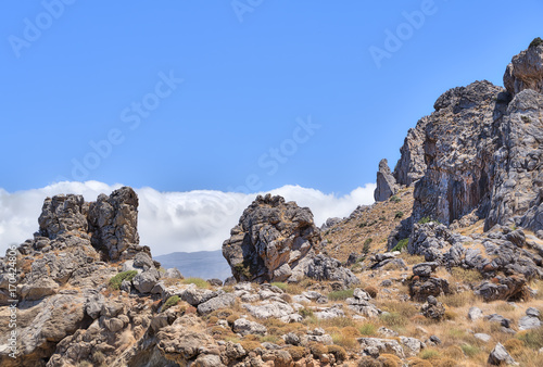 landscape with rocks  Crete Greece