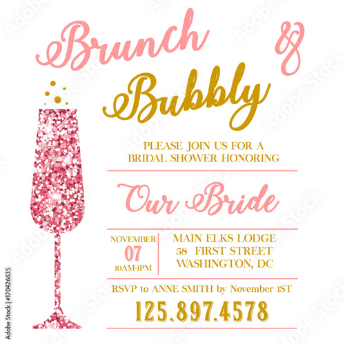 Brunch and Bubble bridal shower