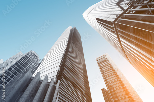 Photography Modern building from low angle view