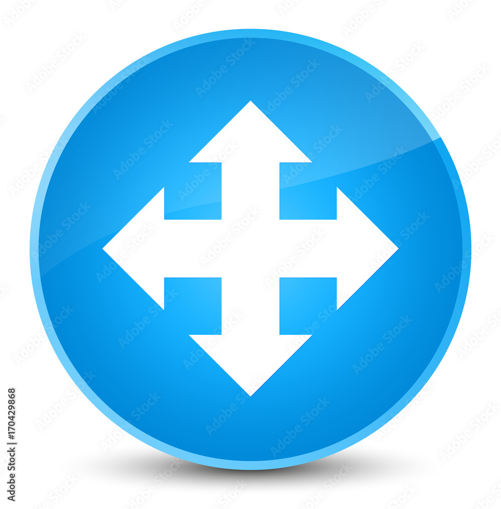 Move icon elegant cyan blue round button Move icon elegant cyan blue round button