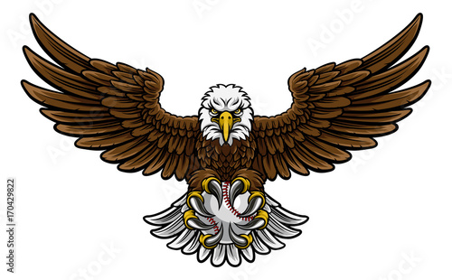 Eagle Baseball Sports Mascot