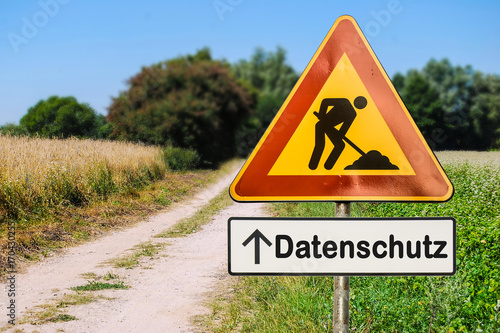 Schild 255 - Datenschutz