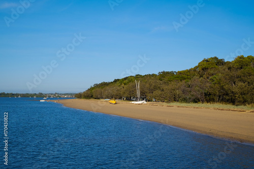 View of Norfolk Beach on Coochiemudlo Island, Queensland
