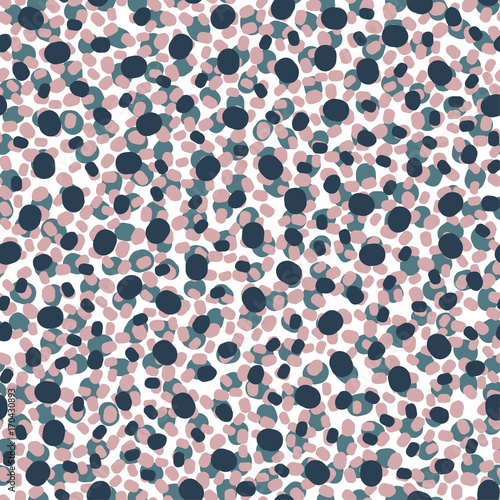 Seamless pattern with dots, circles, spots, points. Fashion trend background for printing on fabric, paper, wrapping