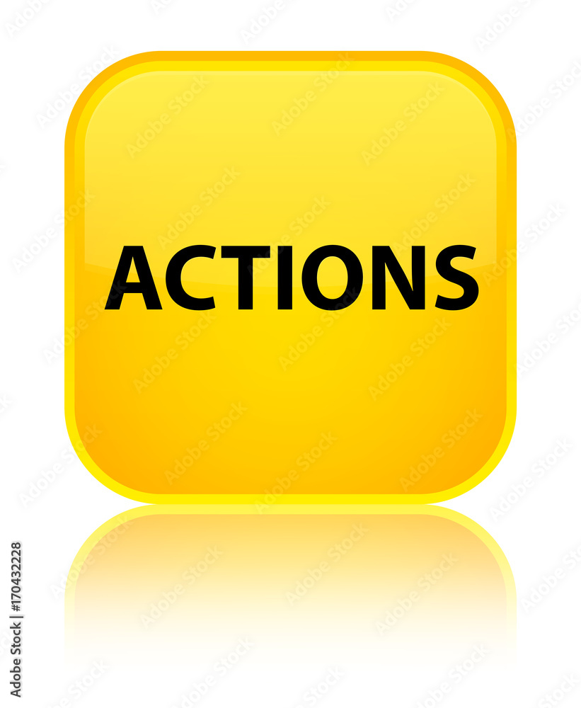 Actions special yellow square button Actions special yellow square button