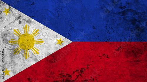 Flag of the Philippines close up