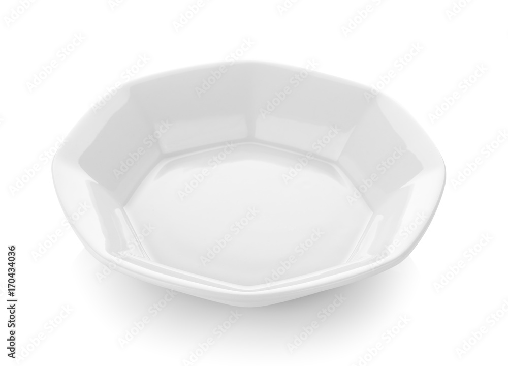 ceramic plate on white background ceramic plate on white background