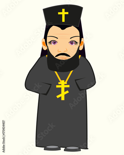 Priest in cassock
