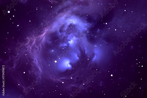 Fototapeta Naklejka Na Ścianę i Meble -  Space background with dust nebula and stars