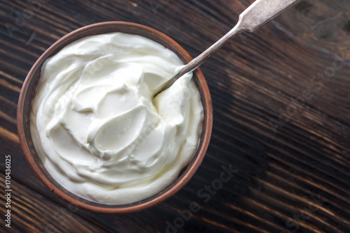 Bowl of Greek yogurt