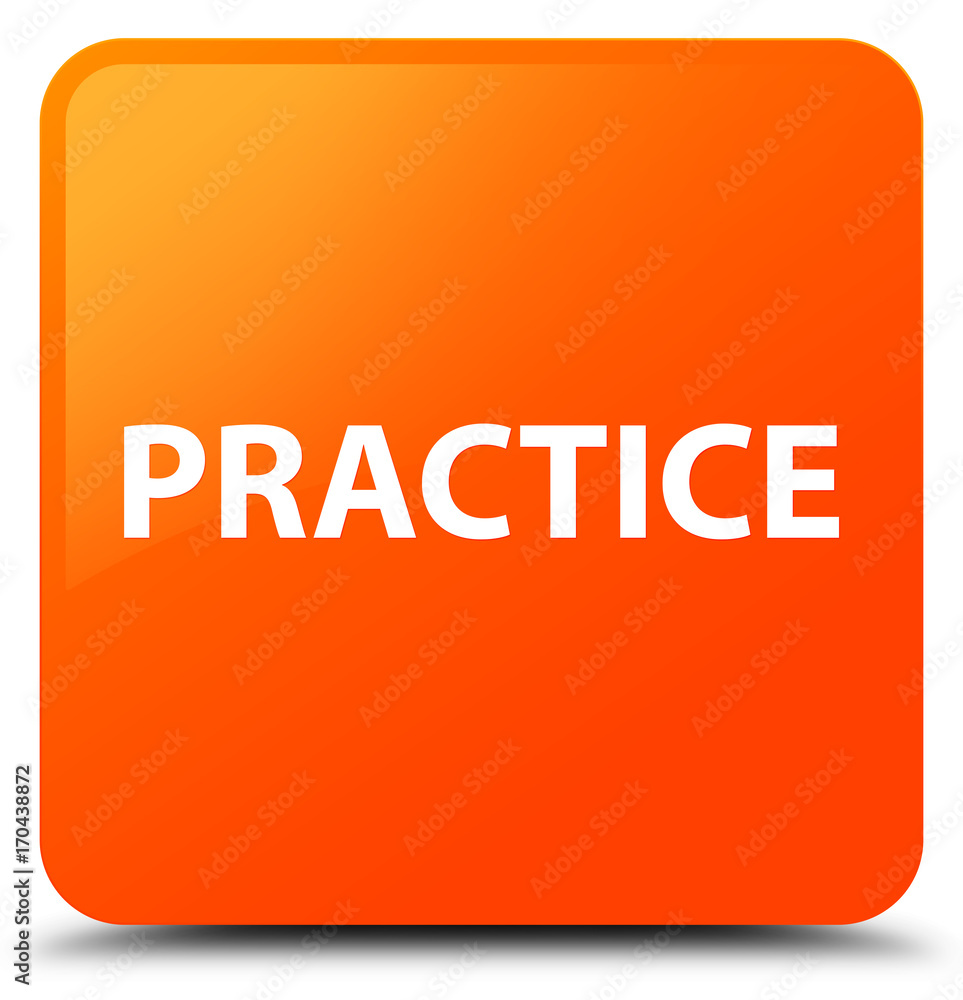 Practice orange square button