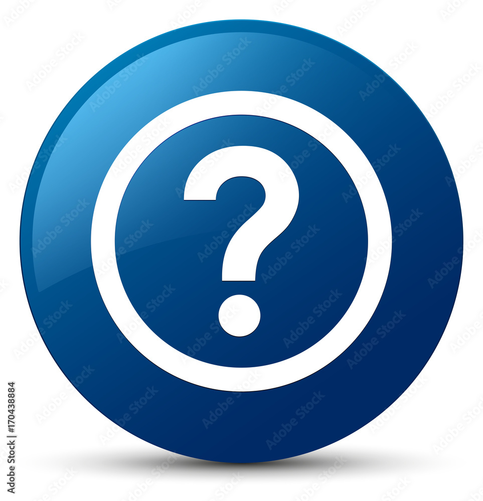 Question icon blue round button Question icon blue round button