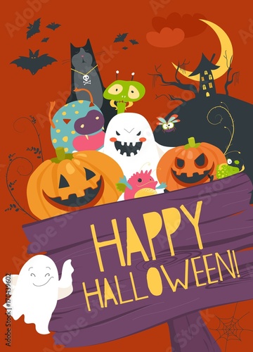 Monster friends guising trick or treat