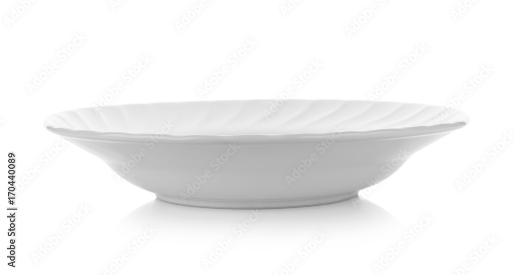 white plate on white background white plate on white background