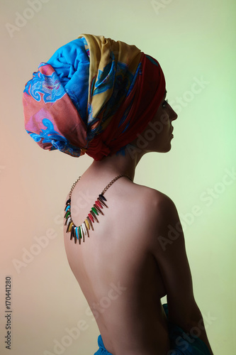 nude woman in turban and necklace © photoagents