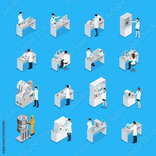 Laboratory Works Icon Set
