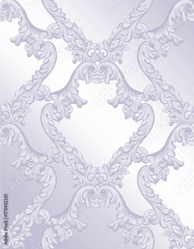 Luxury Baroque ornament background Vector. Rich imperial intricate elements. ...