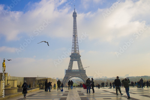 Partly Cloudy Eiffel Tower © Mert