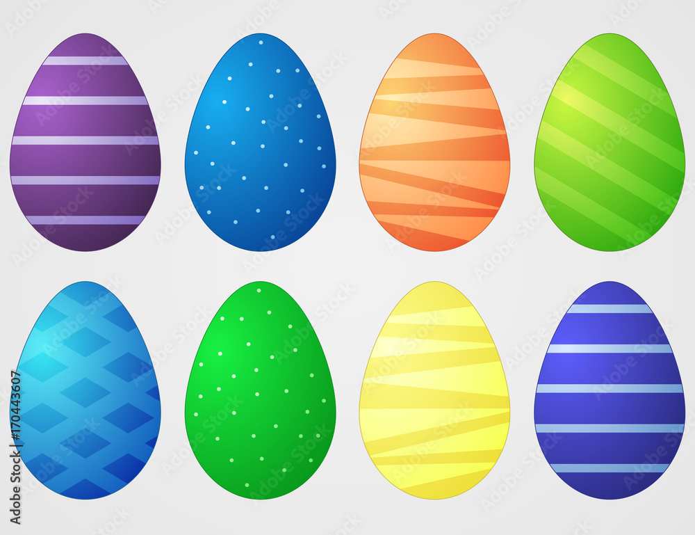 Easter eggs for Easter holidays design on grey background. Easter eggs for Easter holidays design on grey background.
