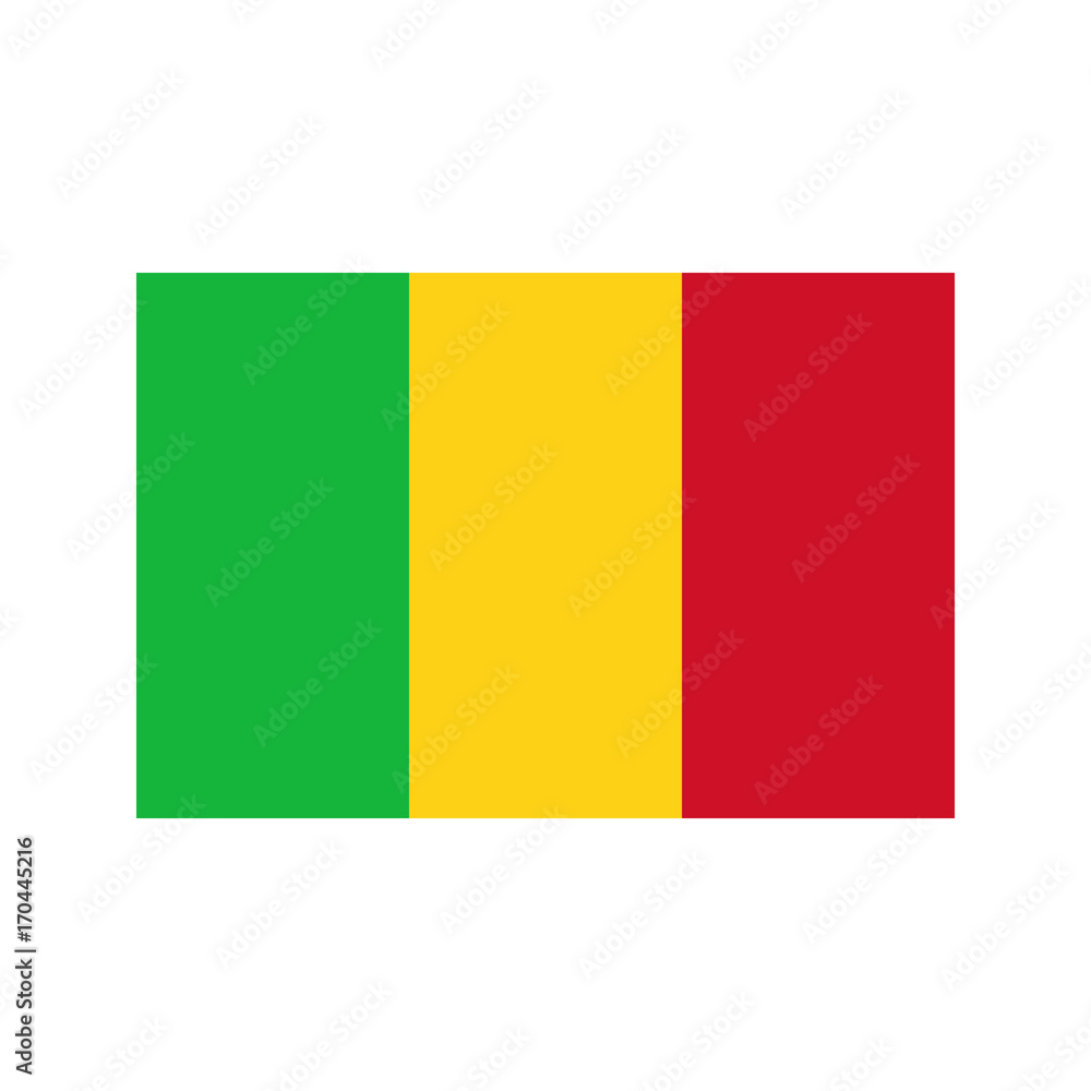 Fototapeta premium Mali flag illustration