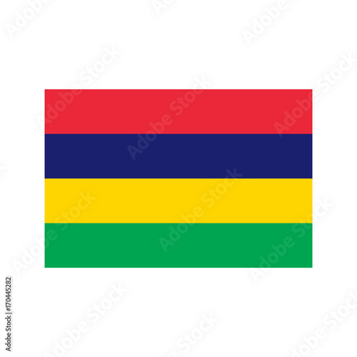 Mauritius flag illustration