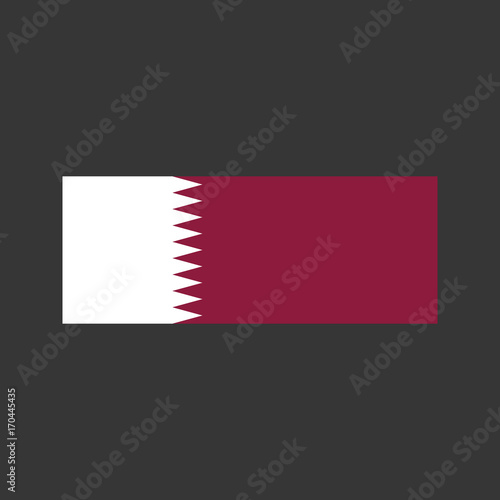 Qatar flag illustration