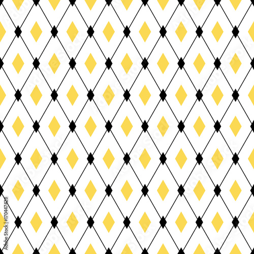 Seamless geometric pattern. Endless cross lines, diamond rhombus