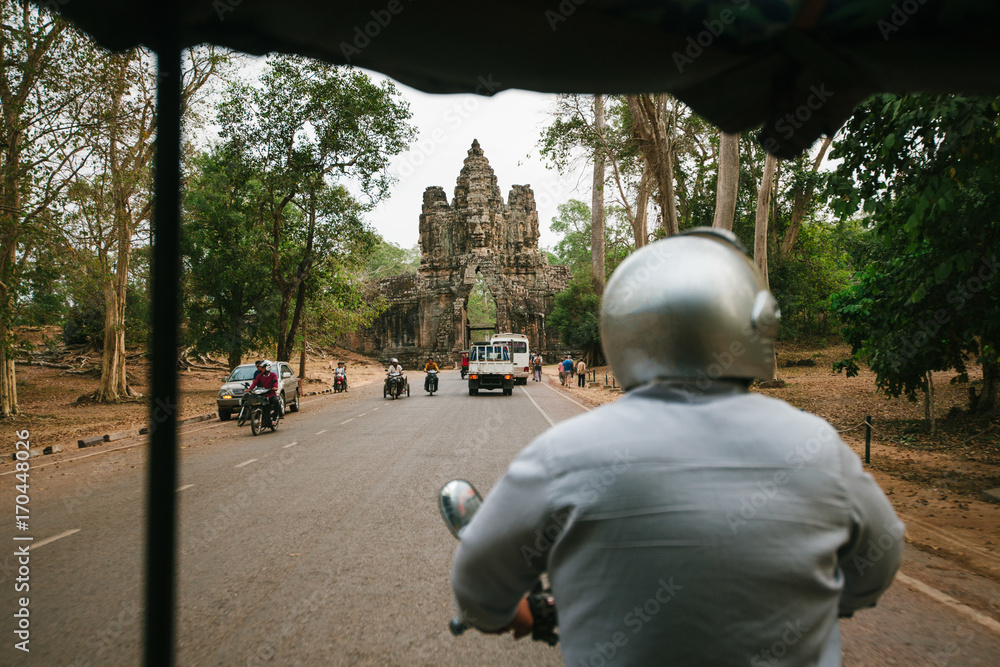 Obraz premium Cambodia Angkor tuk-tuk