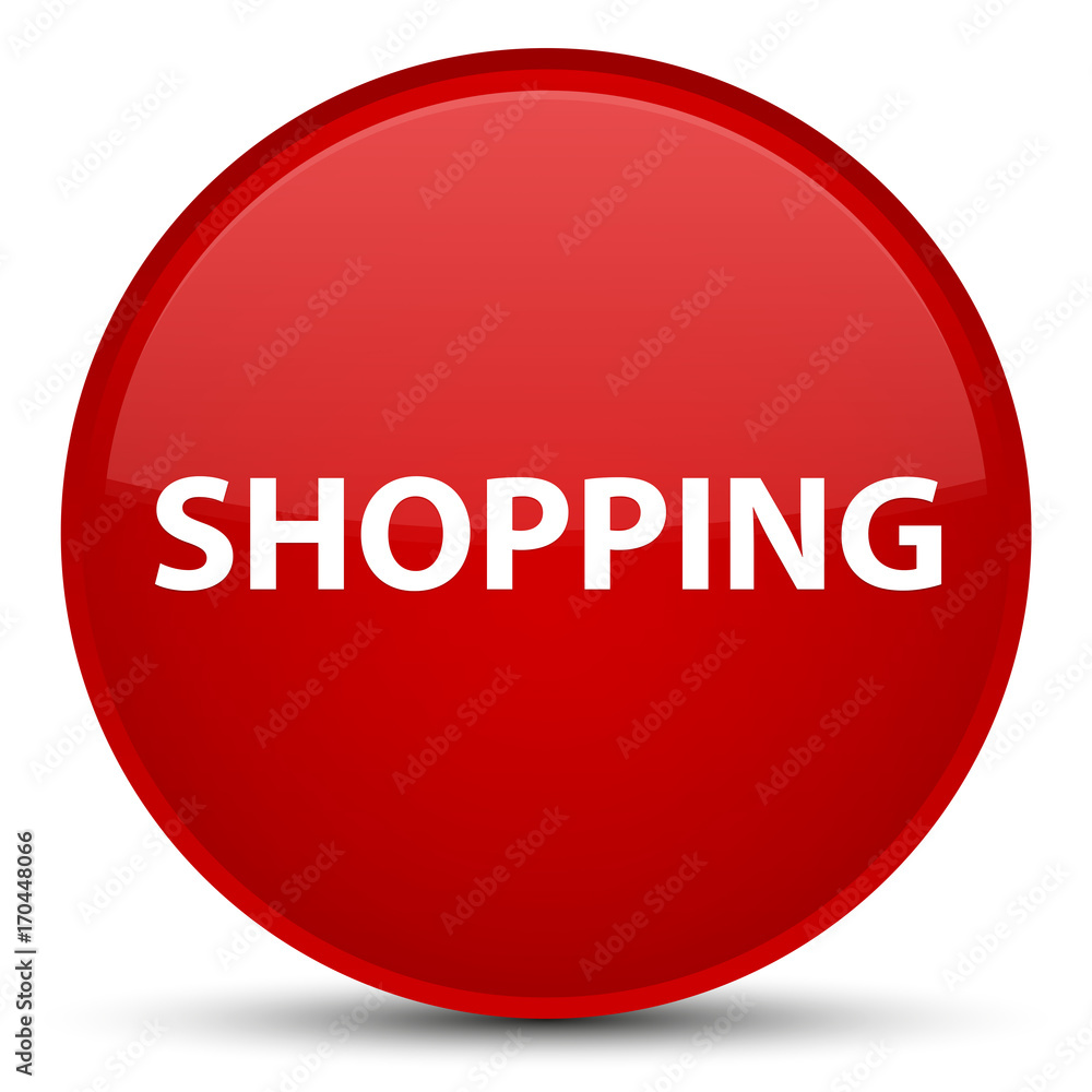 Shopping special red round button Shopping special red round button