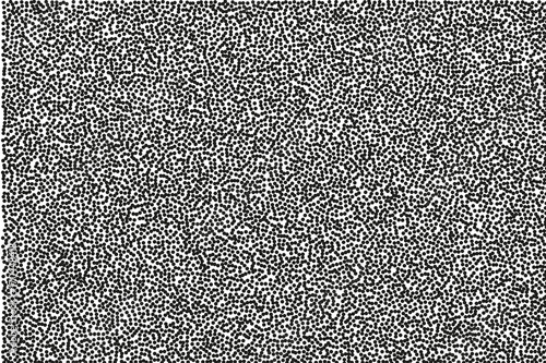  Random halftone. Pointillism style. Background with irregular, chaotic dots, points, circle.