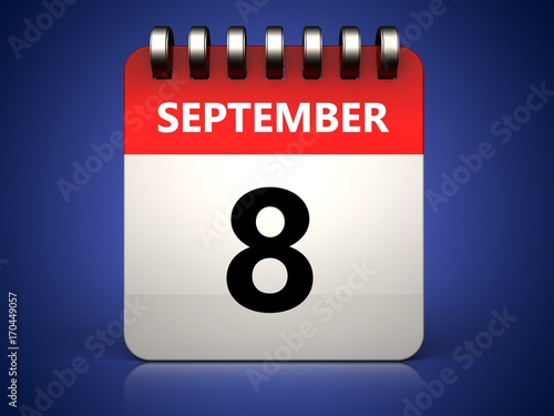 3d 8 september calendar