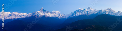 Panoramic Landscape Annapurna Himalaya Range photo