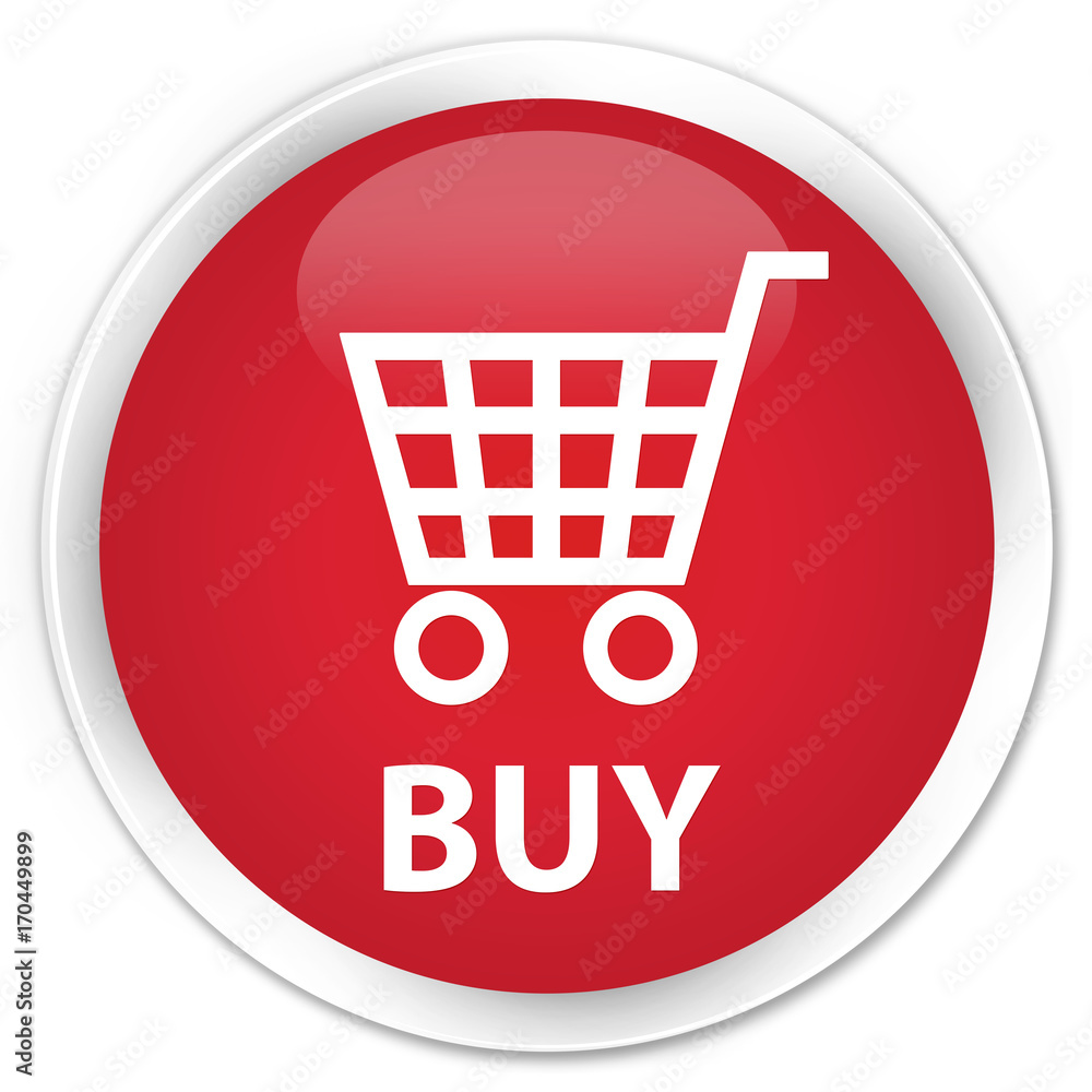 Buy premium red round button Buy premium red round button