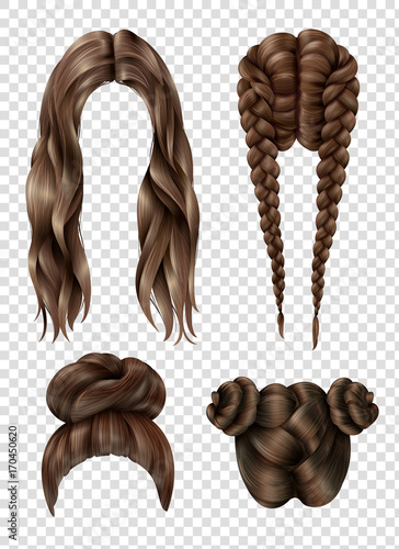Female Hairstyles Set