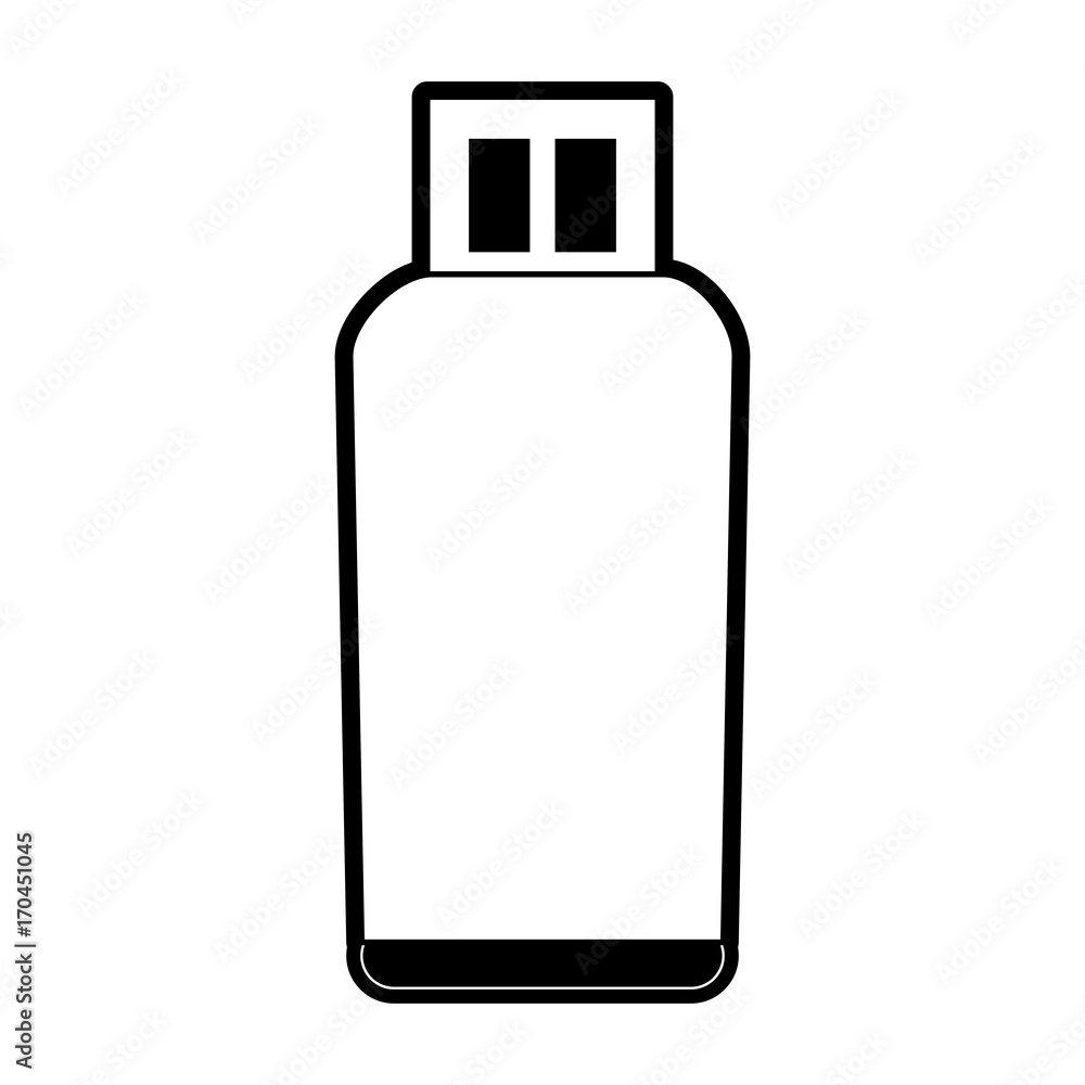 usb drive icon image vector illustration design black and white usb drive icon image vector illustration design black and white