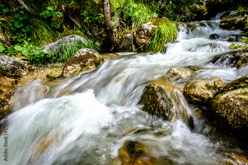 dalfazer waterfall at the achensee lake photo