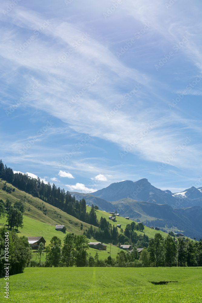 Idylle - Landschaft in der Schweiz mit bergen
