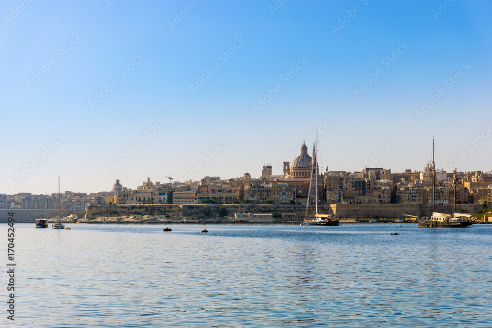 Typical view of Valletta in Malta