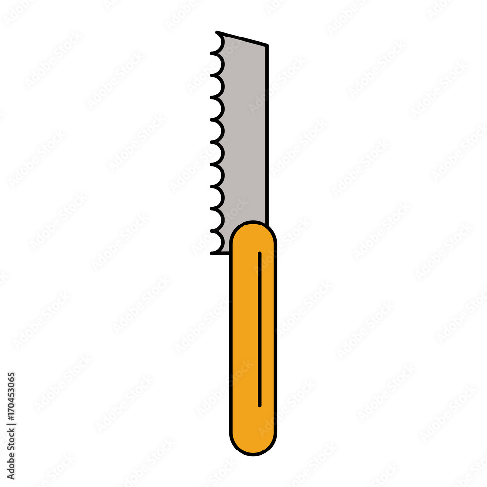 Naklejka premium knife kitchenware icon image vector illustration design 