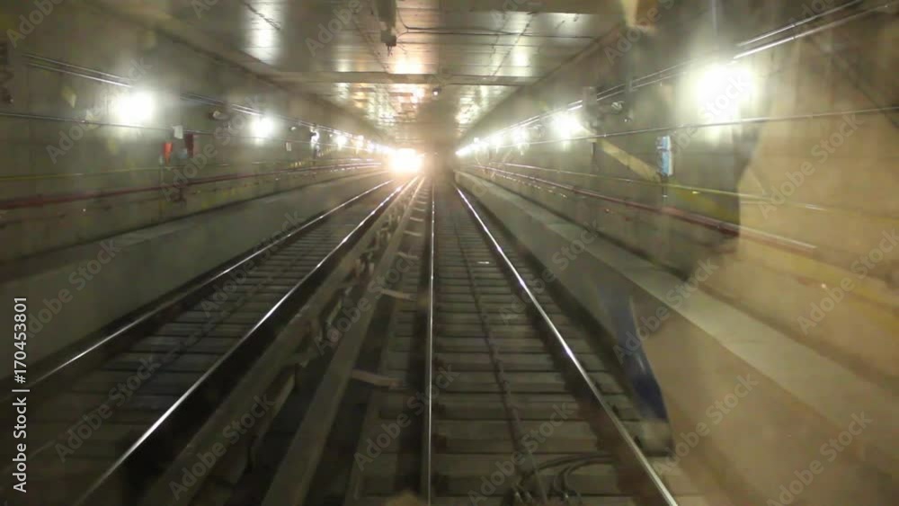 Milano, Tunnel metropolitana time lapse Milano, Tunnel metropolitana time lapse