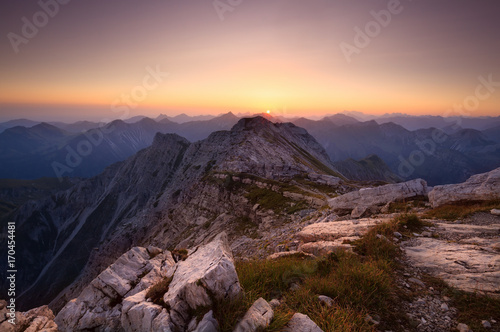 sunrise from Grosse Daumen peak © Olha Rohulya
