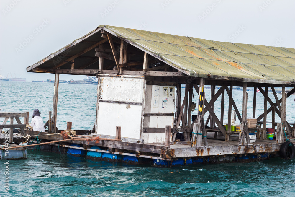 fishing boat,  Natural View in Island : Trip to Sichang Island in Thailand