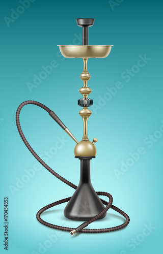 Big golden hookah