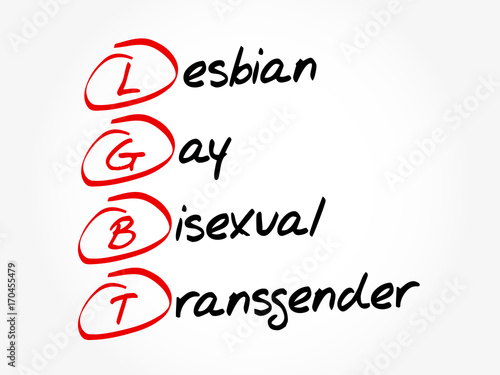 LGBT - lesbian, gay, bisexual, transgender, acronym concept background