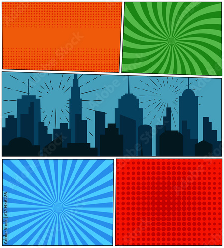 Comic book page background