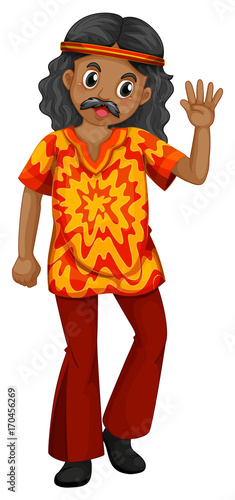 Man in old-fashioned costume