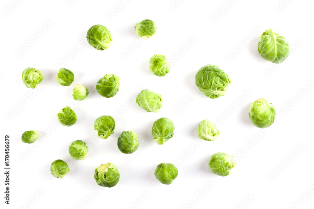 Fresh green brussels cabbage Fresh green brussels cabbage