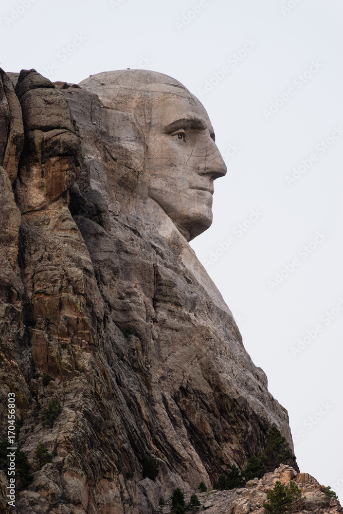 George Washington Profile Granite Rock Mount Rushmore South Dakota George Washington Profile Granite Rock Mount Rushmore South Dakota