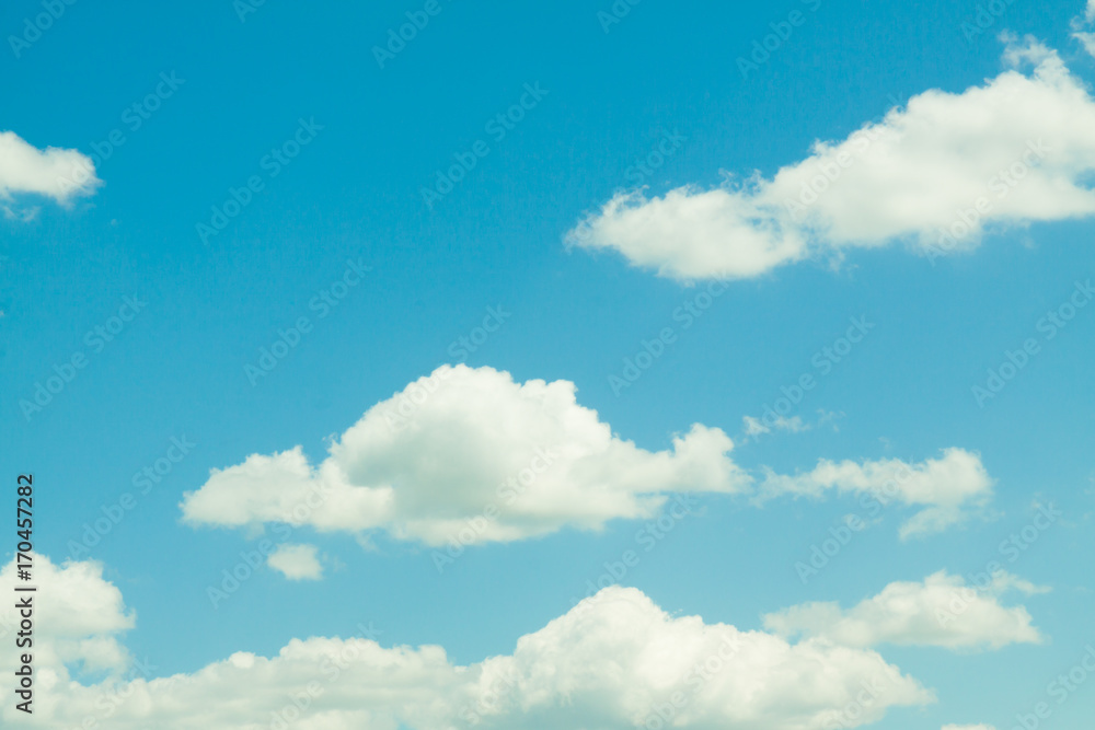  Blue sky with clouds